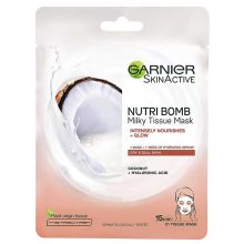 ماسک ورقه ای شیر نارگیل گارنیه مدل NUTRI BOMB