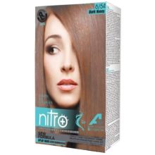 کیت رنگ مو و ابرو نیترو پلاس مدل +A شماره 6.54 – عسلی تیره