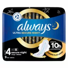 نوار بهداشتی الویز مدل Secure Night بسته 9 عددی