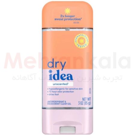 ژل شفاف ضد تعریق کلینیکال درای آیدیا مدل Unscented