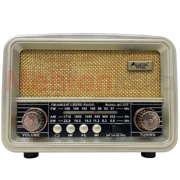 رادیو و اسپیکر بی سیم کلاسیک مدل BTNS Vintage Radio