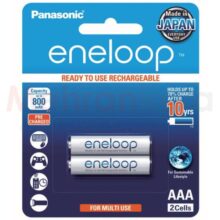 باتری نیم قلمی قابل شارژ پاناسونیک مدل eneloop ظرفیت 800 میلی آمپر