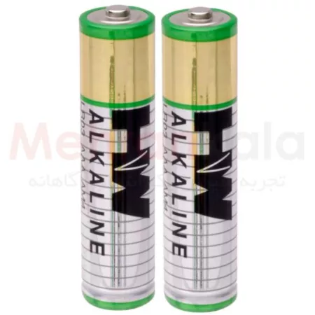 باتری نیم قلمی آلکالاین های وات مدل ALKALINE بسته 2 عددی