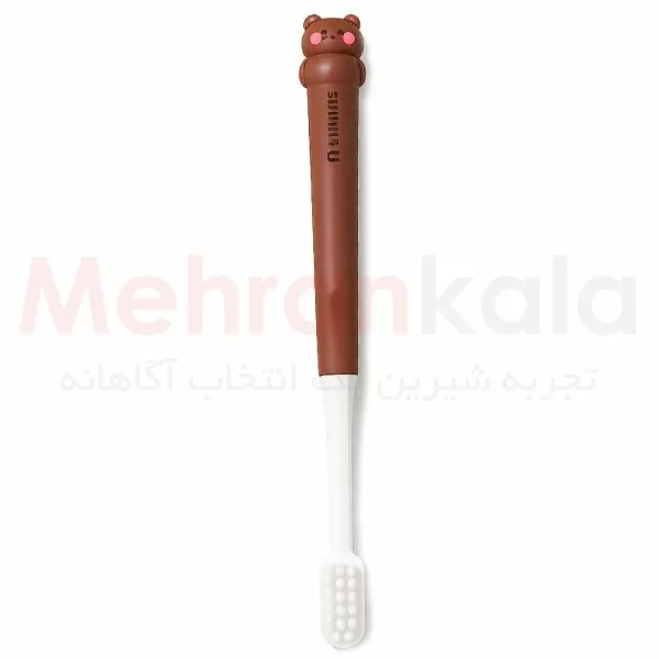 مسواک فانتزی عروسکی مدل Brown Bear با برس نرم